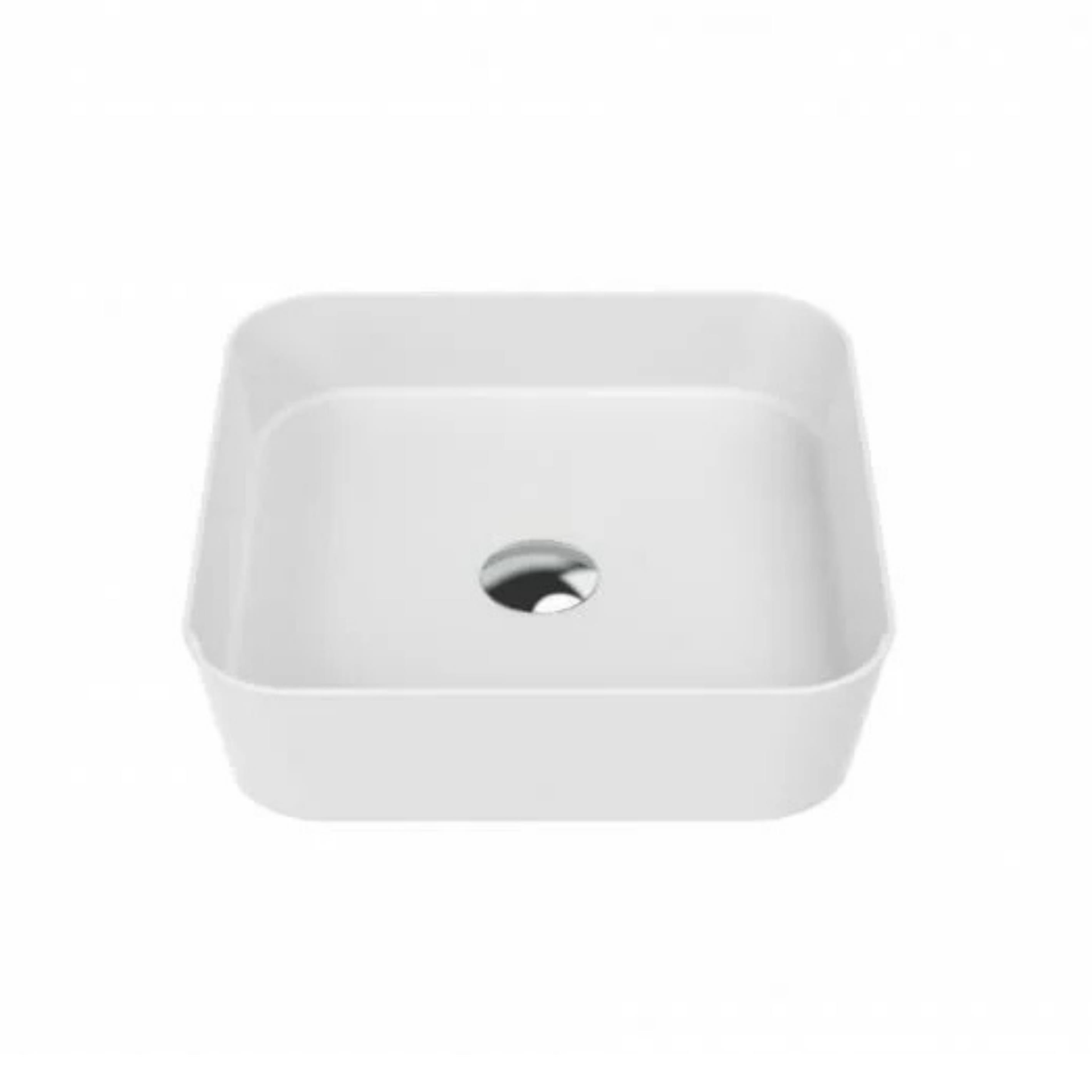Creavit LOOP Masa Üstü İnce Lavabo Beyaz 40x40cm