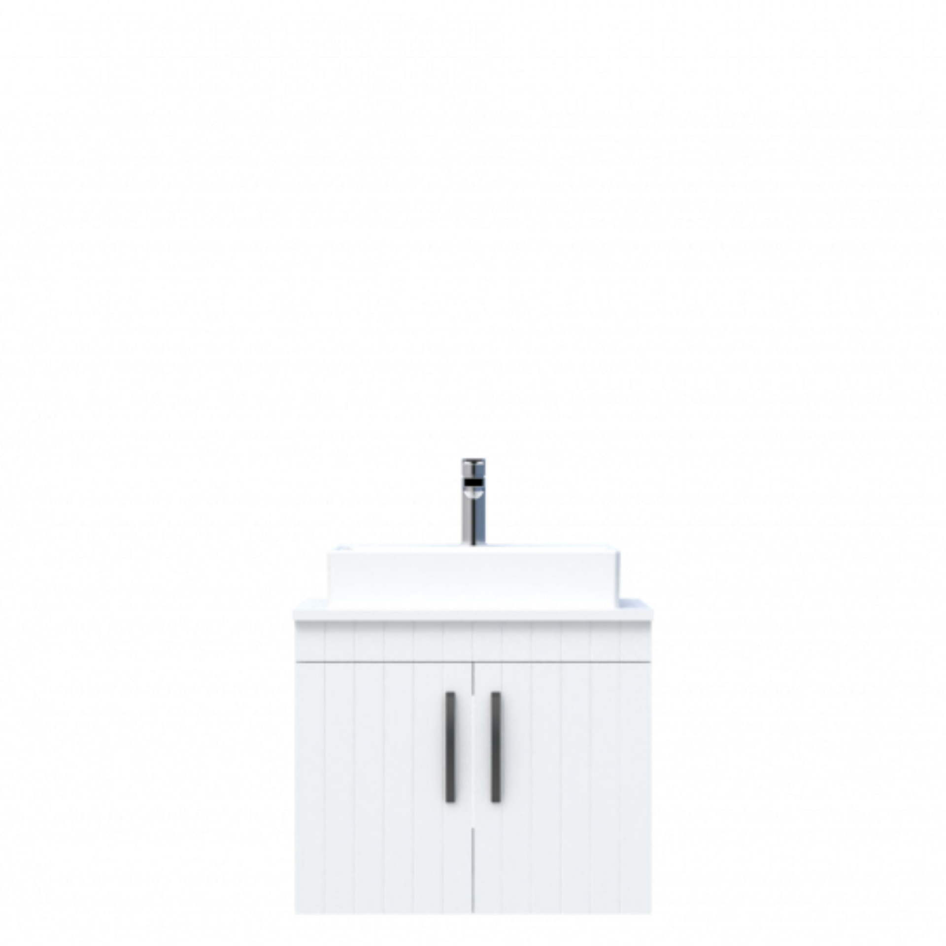 D10 Next Lavabo Dolabı Tezgah Üstü Kapaklı 65 cm Beyaz Lake