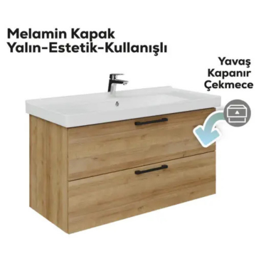 Creavit D20 2 Çekmeceli Lavabo Dolabı Everest