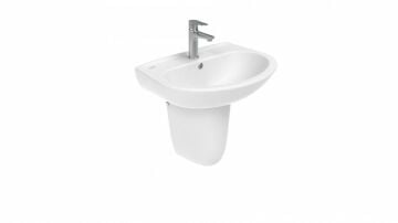 Creavit Sedef Yarım Ayak Lavabo Beyaz