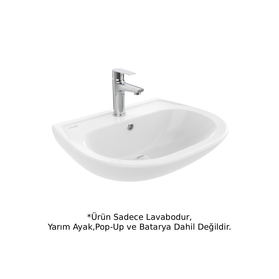 Creavit SD055 Sedef Lavabo Beyaz 55cm