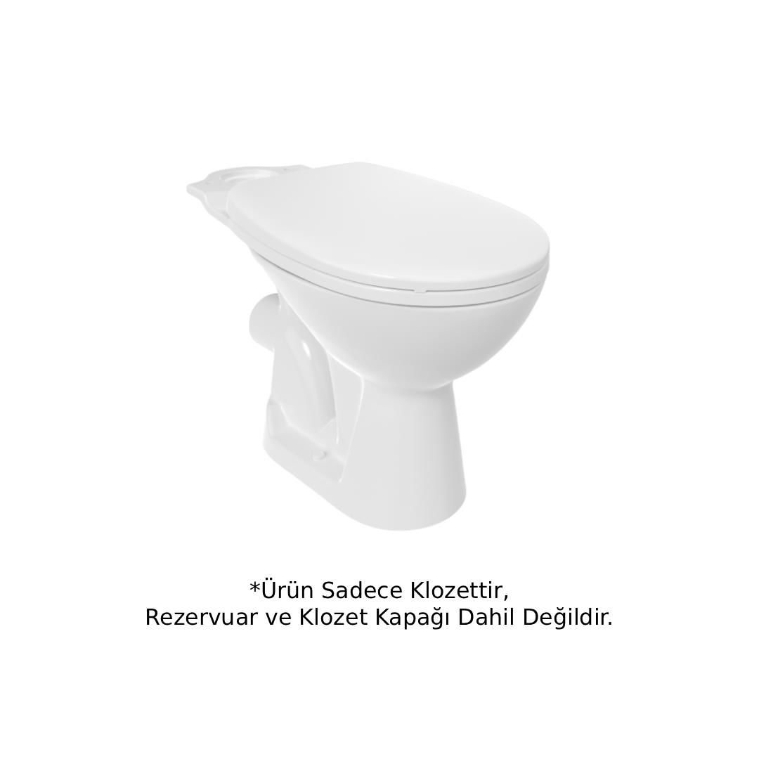 Creavit PA310 Pitta Arkadan Çıkışlı Klozet Beyaz