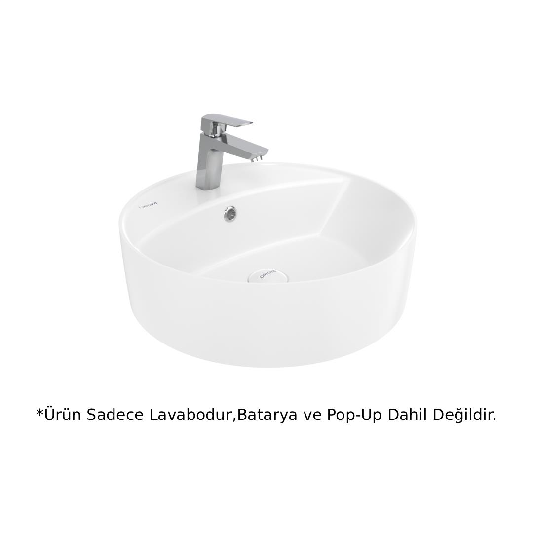 Creavit NC046 Nice Tezgah Üstü Lavabo Beyaz 45cm