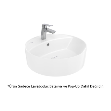 Creavit NC046 Nice Tezgah Üstü Lavabo Beyaz 45cm