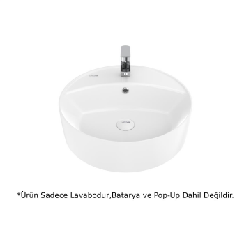 Creavit NC046 Nice Tezgah Üstü Lavabo Beyaz 45cm