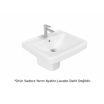 Creavit LR260 Lara Lavabo Yarım Ayak Beyaz
