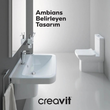Creavit LR060 Lara Lavabo Beyaz 60cm