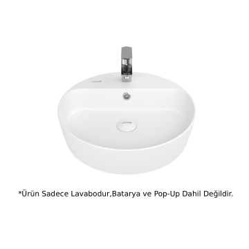 Creavit LP146 LOOP Masa Üstü Çanak Lavabo Beyaz 45cm