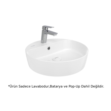 Creavit LP146 LOOP Masa Üstü Çanak Lavabo Beyaz 45cm