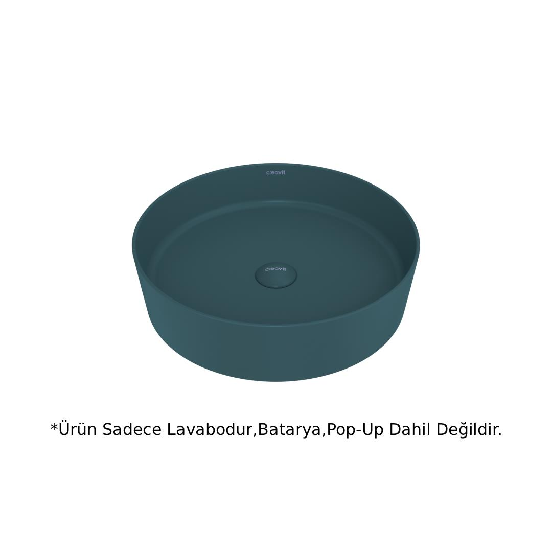 Creavit LP145 LOOP Masa Üstü Çanak Lavabo Mint 45cm