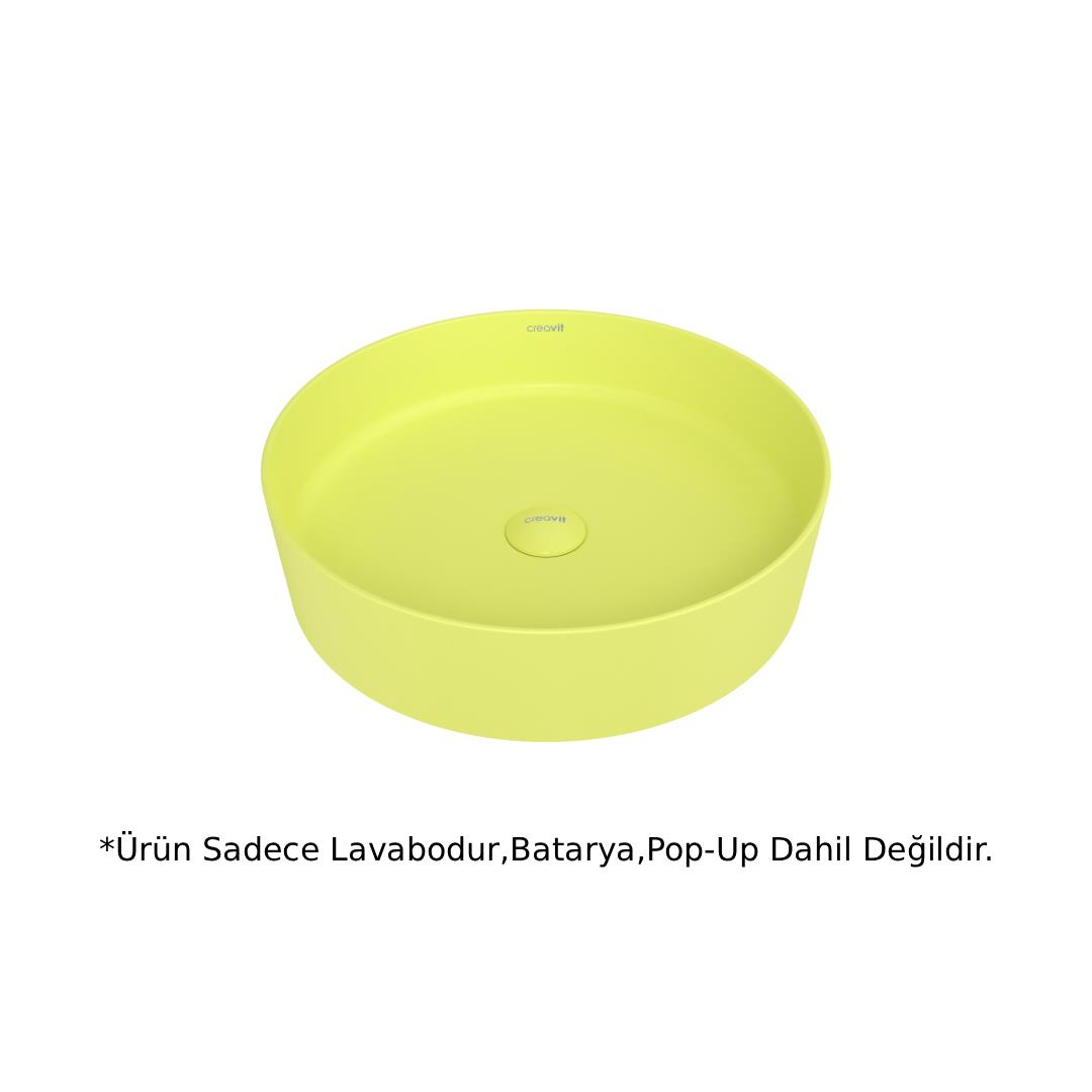 Creavit LP145 LOOP Masa Üstü Çanak Lavabo Neon 45cm