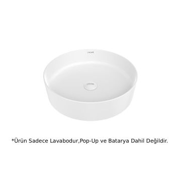 Creavit LP145 LOOP Masa Üstü Çanak Lavabo Beyaz 45cm