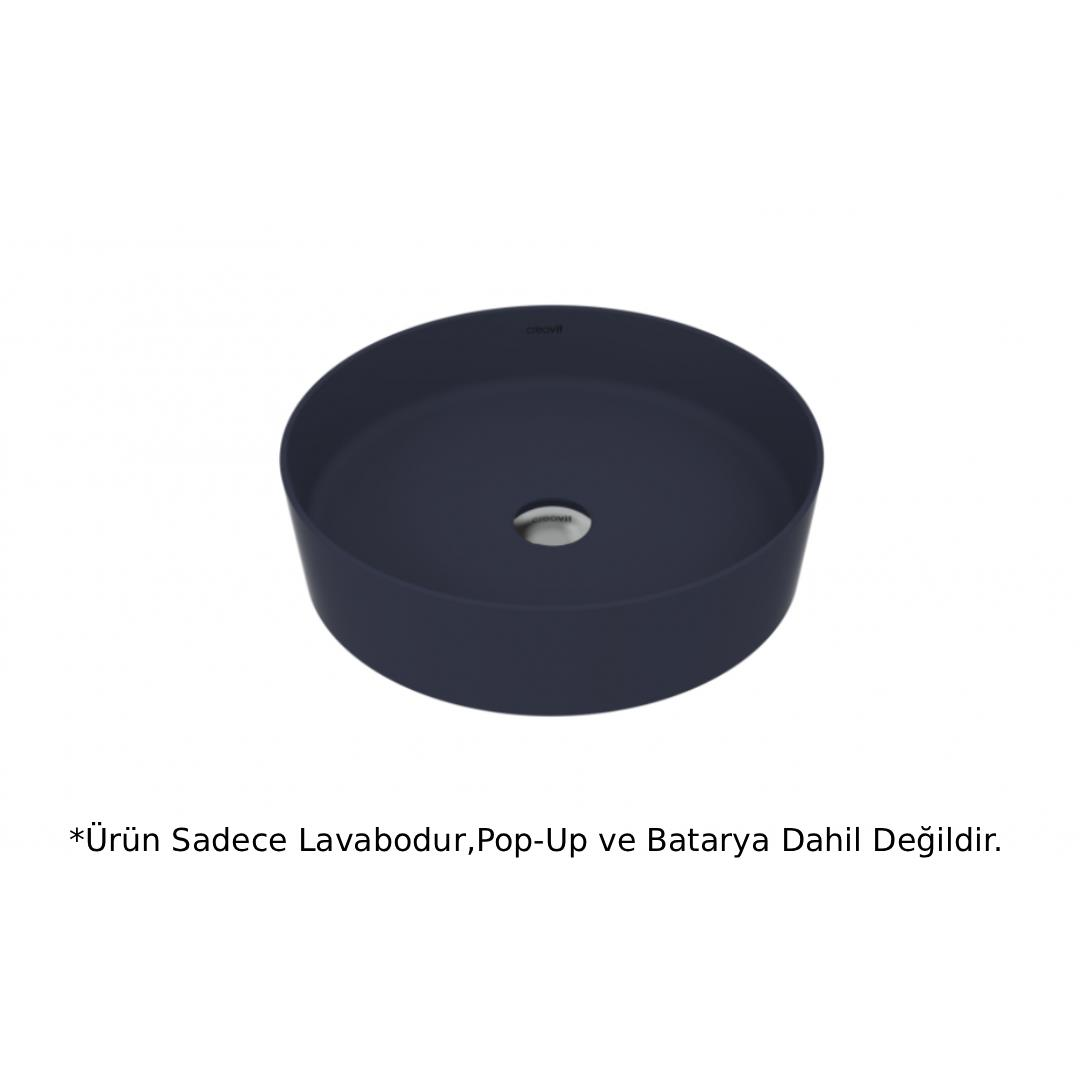 Creavit LP145 LOOP Masa Üstü Çanak Lavabo Basalt Mat 45cm
