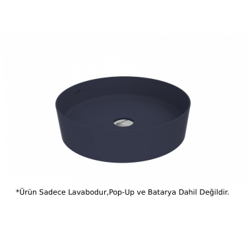 Creavit LP145 LOOP Masa Üstü Çanak Lavabo Basalt Mat 45cm