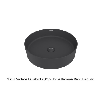 Creavit LP145 LOOP Masa Üstü Çanak Lavabo Antrasit Mat 45cm