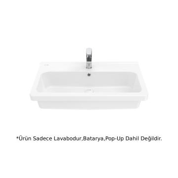 Creavit IP080 İpek Etajerli Lavabo Beyaz 80 cm