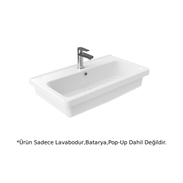 Creavit IP080 İpek Etajerli Lavabo Beyaz 80 cm