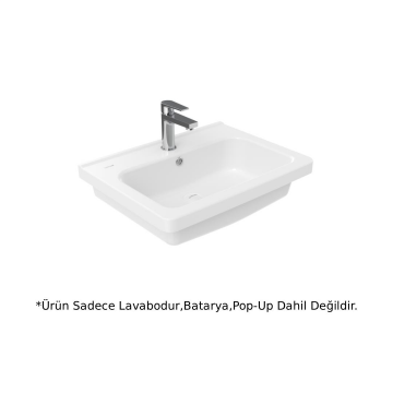 Creavit IP060 İpek Etajerli Lavabo Beyaz 60 cm