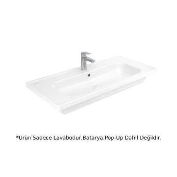 Creavit ID100 İdeal Etajerli Lavabo Beyaz 100cm