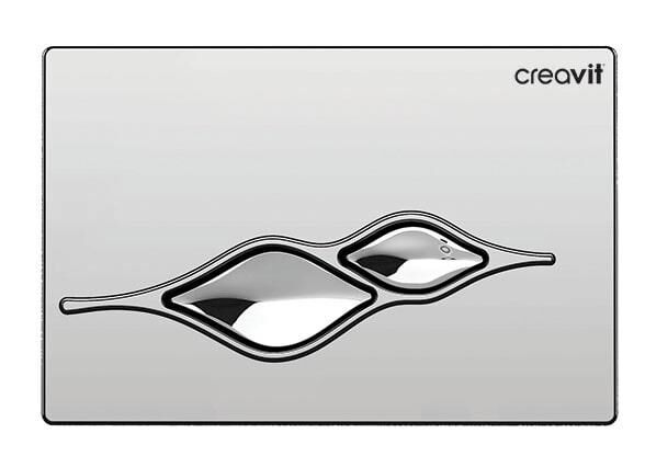 Creavit Ufo Parlak Krom Kaplama Kumanda Paneli - GP1004.00