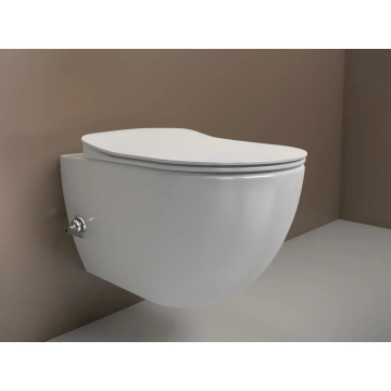 Creavit Rim-Off Asma Klozet Entegre Taharet Musluklu (Soğuk)