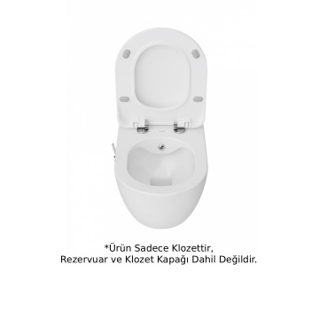 Creavit FE322 Rim-Off Asma Klozet Entegre Taharet Musluklu (Sıcak+Soğuk)