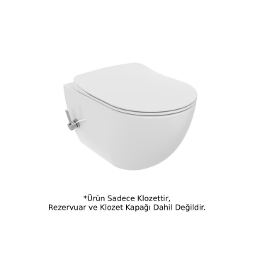 Creavit FE322 Rim-Off Asma Klozet Entegre Taharet Musluklu (Sıcak+Soğuk)