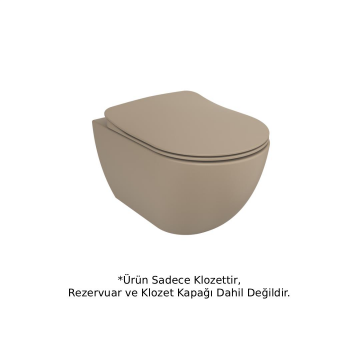 Creavit FE322 Rim-Off Asma Klozet Cappucino Mat