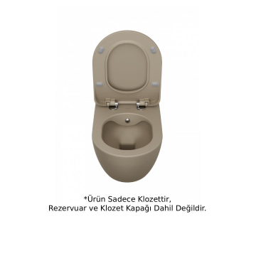 Creavit FE322 Rim-Off Asma Klozet Cappucino Mat