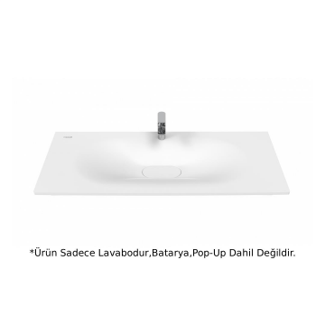 Creavit DP120 Drop Etajerli Lavabo Beyaz 120cm