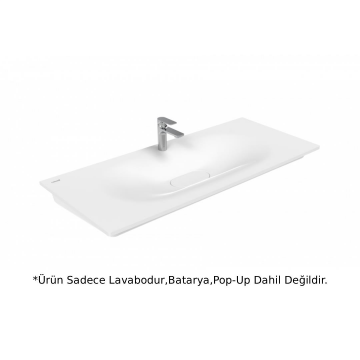 Creavit DP120 Drop Etajerli Lavabo Beyaz 120cm