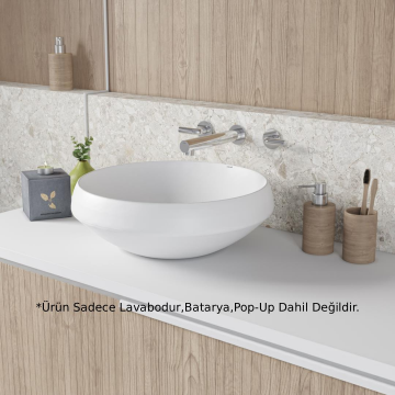 Creavit DE045 Deep Tezgah Üstü Lavabo Beyaz 45cm
