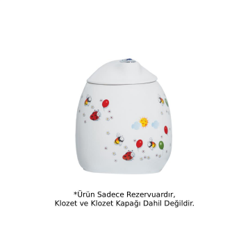 Creavit CK400 Dekorlu Çocuk Rezervuar Beyaz