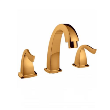 Creavit GZ1503G Giza 3 Delikli Sifonlu Lavabo Bataryası - Altın