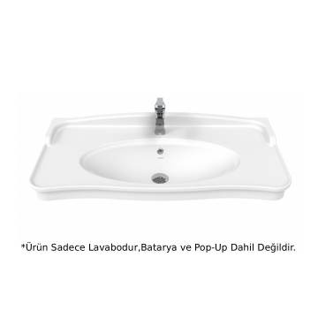 Creavit AN100 Antik Etajerli Lavabo 100 cm - Beyaz