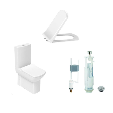 Creavit Lara Duvara Dayalı Klozet Seti Beyaz