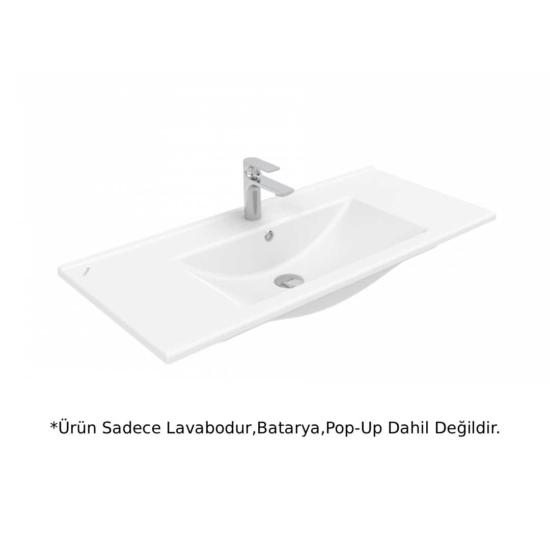 Creavit SU100 Su Etajerli Lavabo Beyaz 100cm