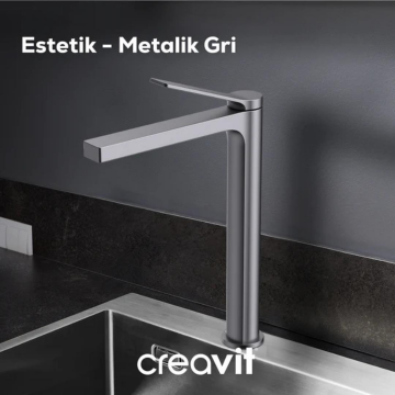 Creavit RT8500GR Ritmo Mutfak Bataryası - Metalik Gri