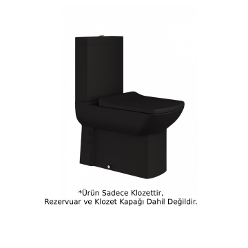 Creavit LR360 Lara Duvara Dayalı Klozet Mat Siyah