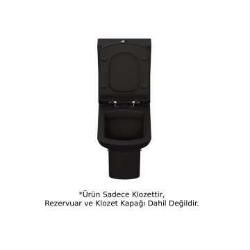 Creavit LR360 Lara Duvara Dayalı Klozet Mat Siyah