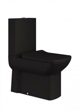 Creavit Lara Duvara Dayalı Klozet Siyah Mat