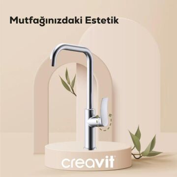 Creavit LU8500 Lua Mutfak Bataryası Krom
