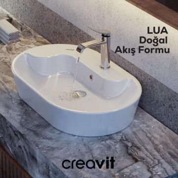 Creavit LU1500 Lua Lavabo Bataryası - Krom