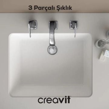 Creavit GZ1503 Giza 3 Delikli Lavabo Bataryası