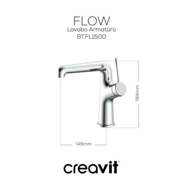Creavit Flow Lavabo Armatürü