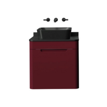 Creavit Colorit Lavabo Dolabı 60cm Berry Kapaklı