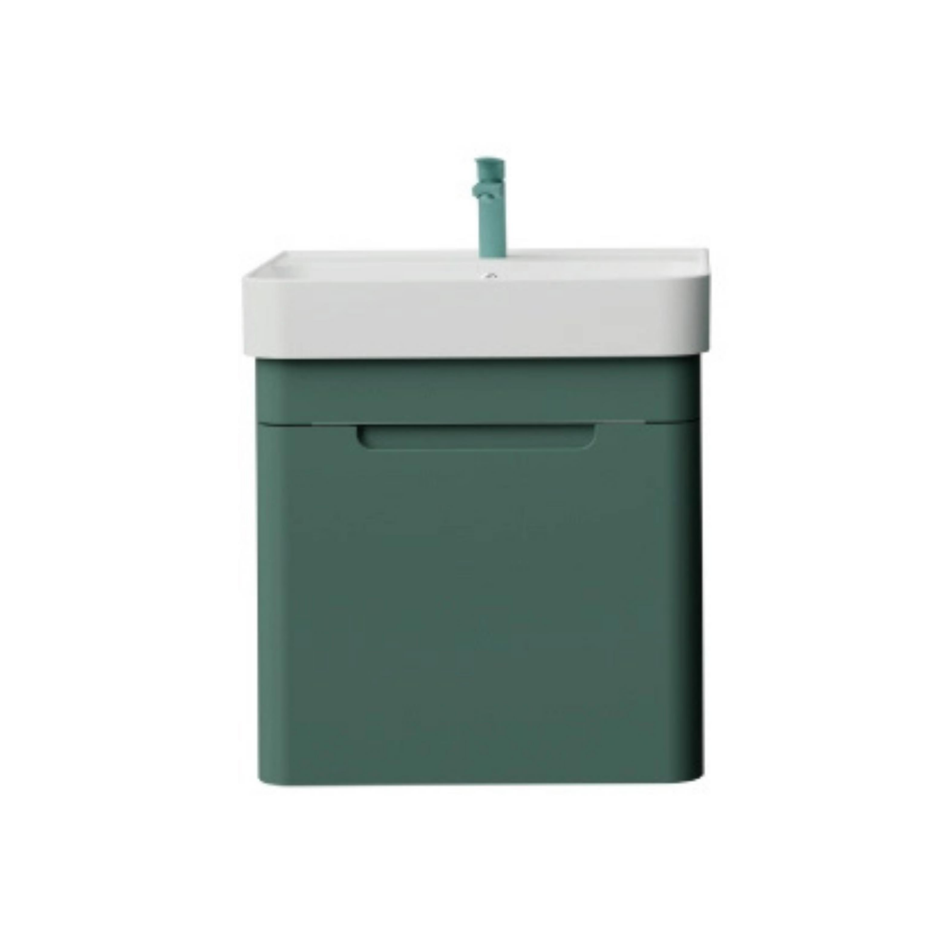 Creavit Colorit Lavabo Dolabı 60cm Nil Yeşili Kapaklı