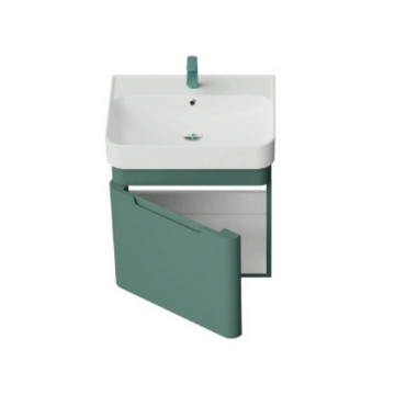 Creavit Colorit Lavabo Dolabı 60cm Nil Yeşili Kapaklı