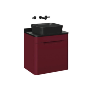 Creavit Colorit Lavabo Dolabı 60cm Berry Tek Çekmeceli