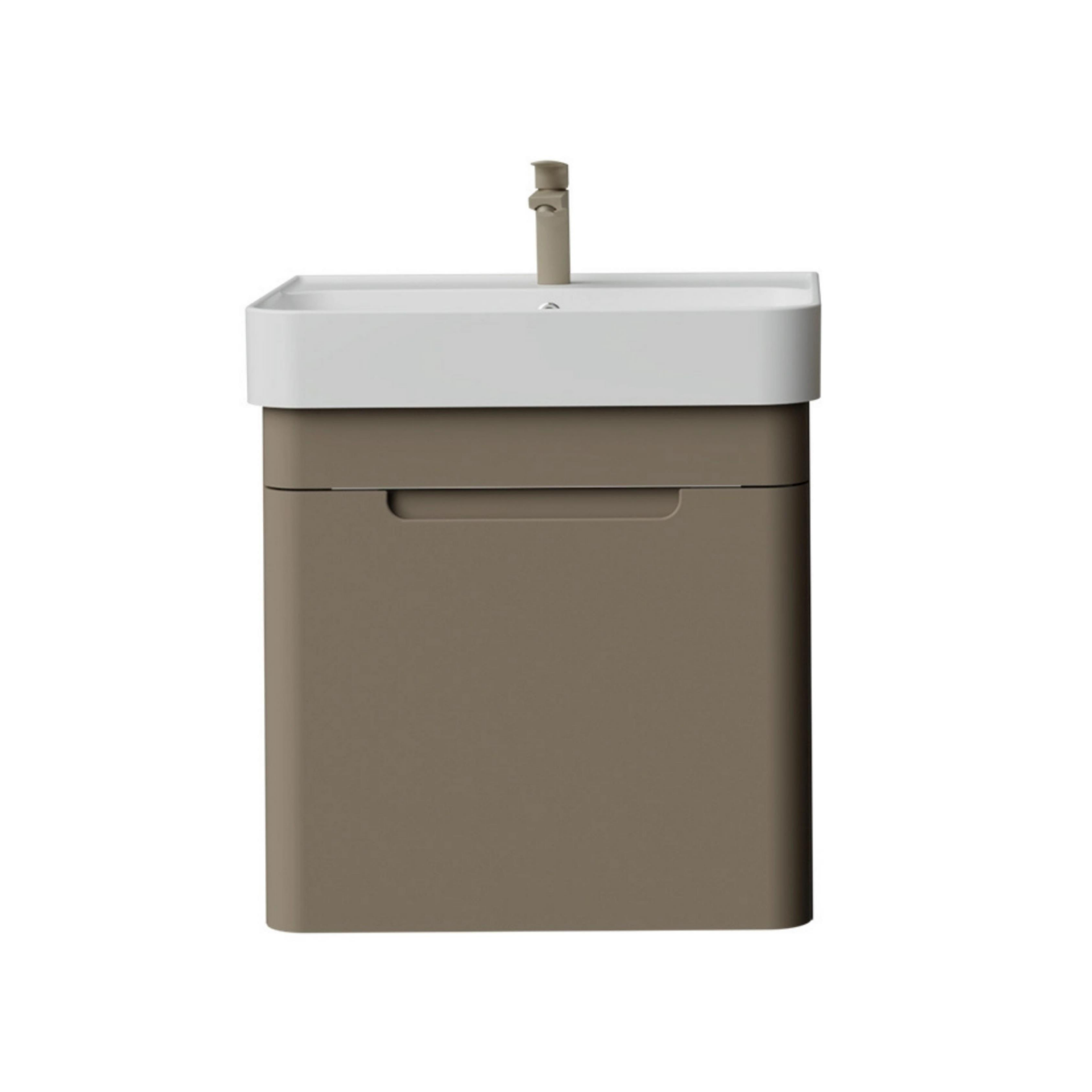 Creavit Colorit Lavabo Dolabı 60cm Cappuccino Tek Çekmeceli